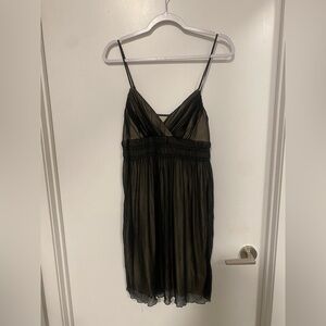 Black Sheer Spaghetti Strap Dress